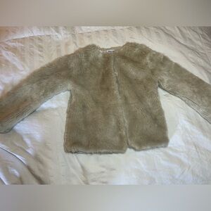 Mayoral Tan Plush Jacket Cozy Casual Wear